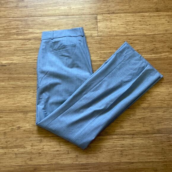 Banana Republic Light Grey Wool Lined Trousers, Size 6 - Picture 1 of 6